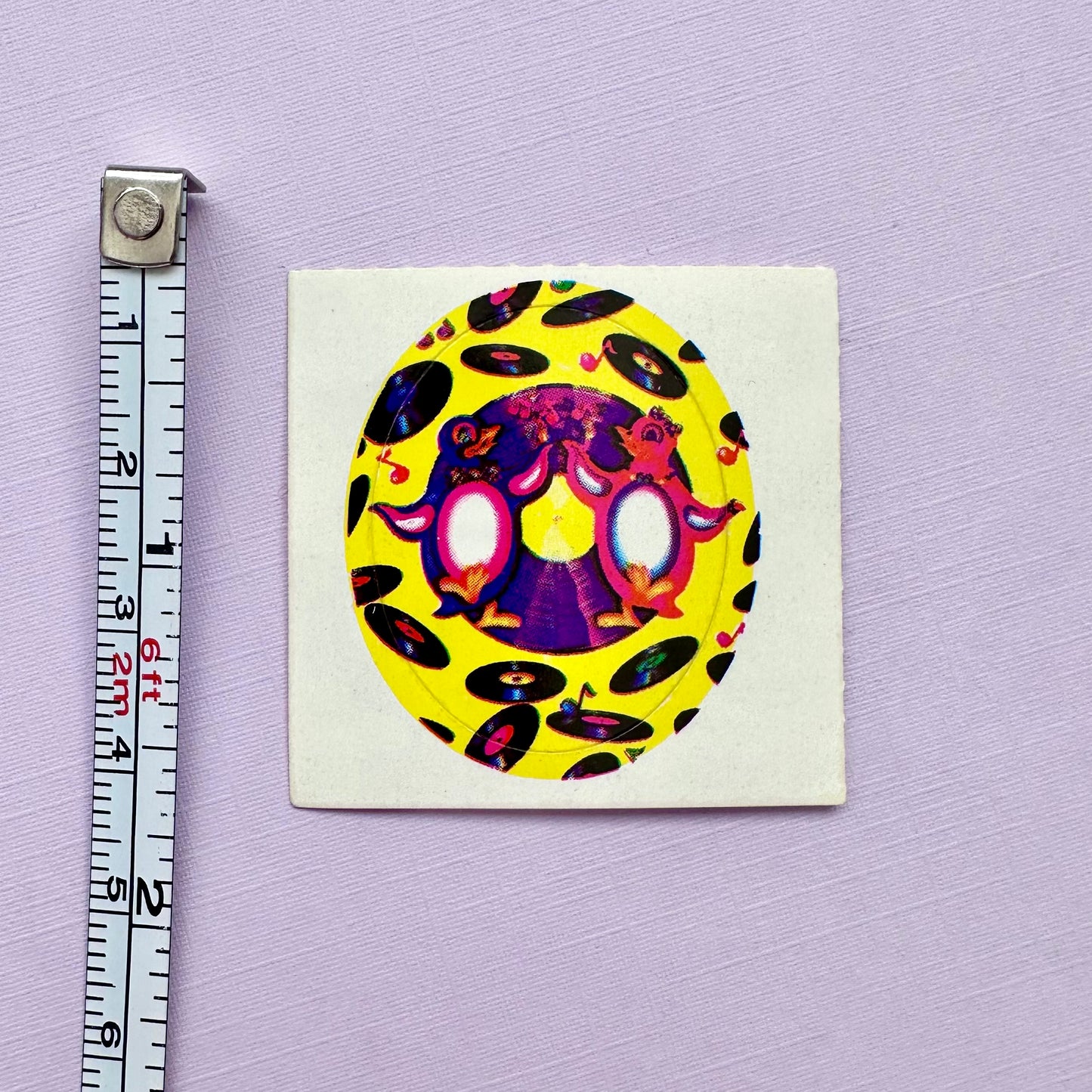 80’s Lisa Frank Dancing Penguins Sticker