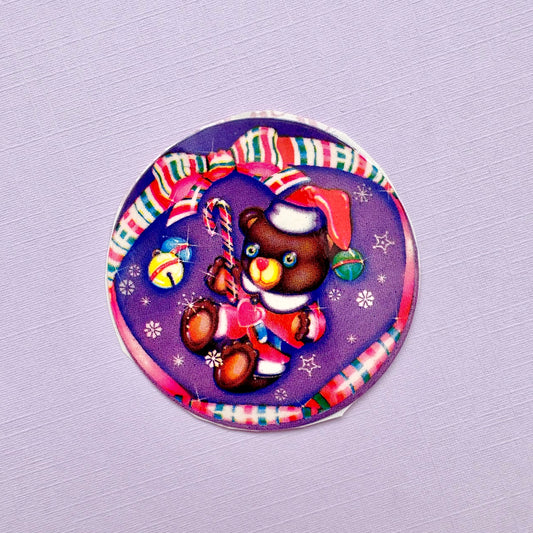 1982 Lisa Frank Holiday Bear Sticker