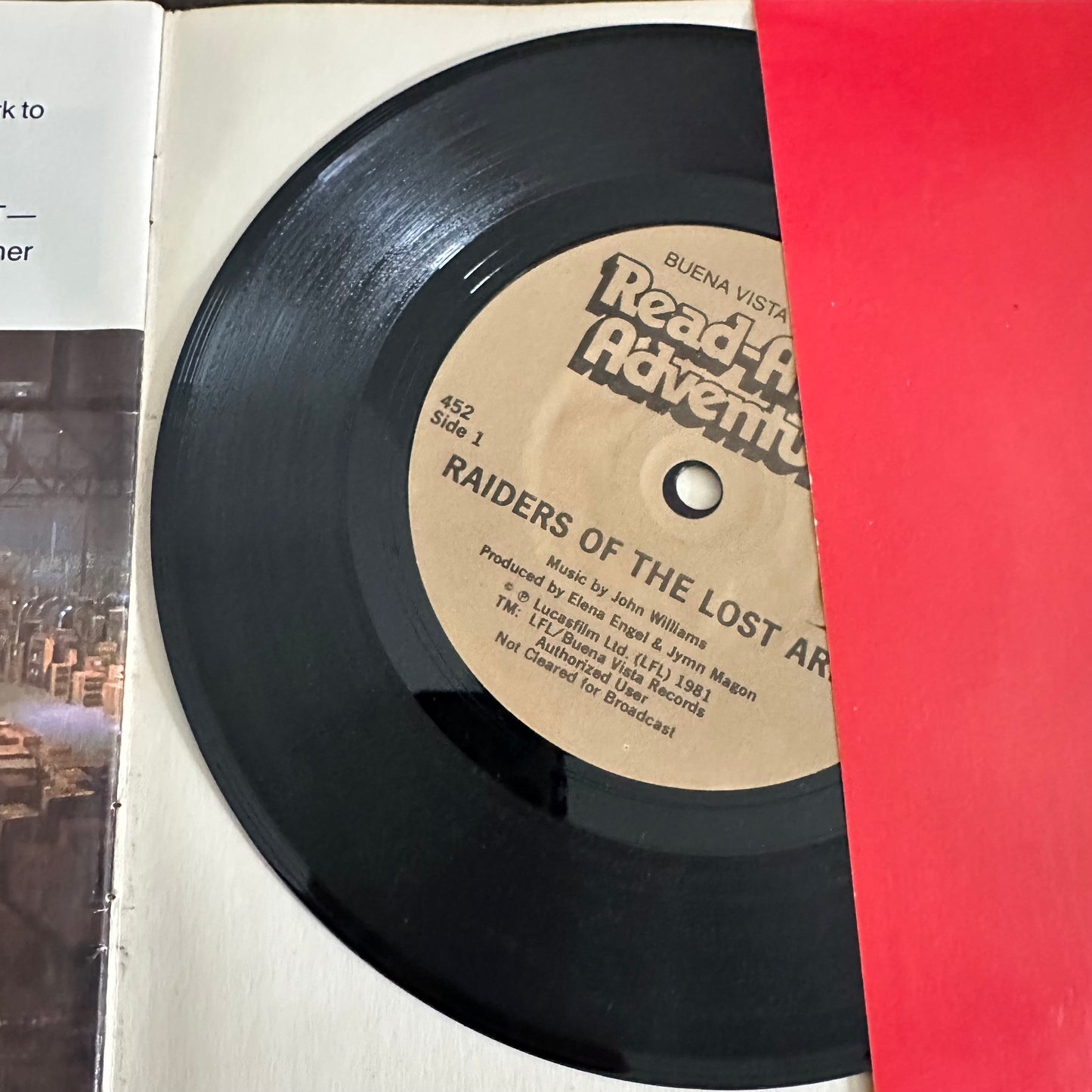 1981 Raiders of the Lost Ark Book and Record