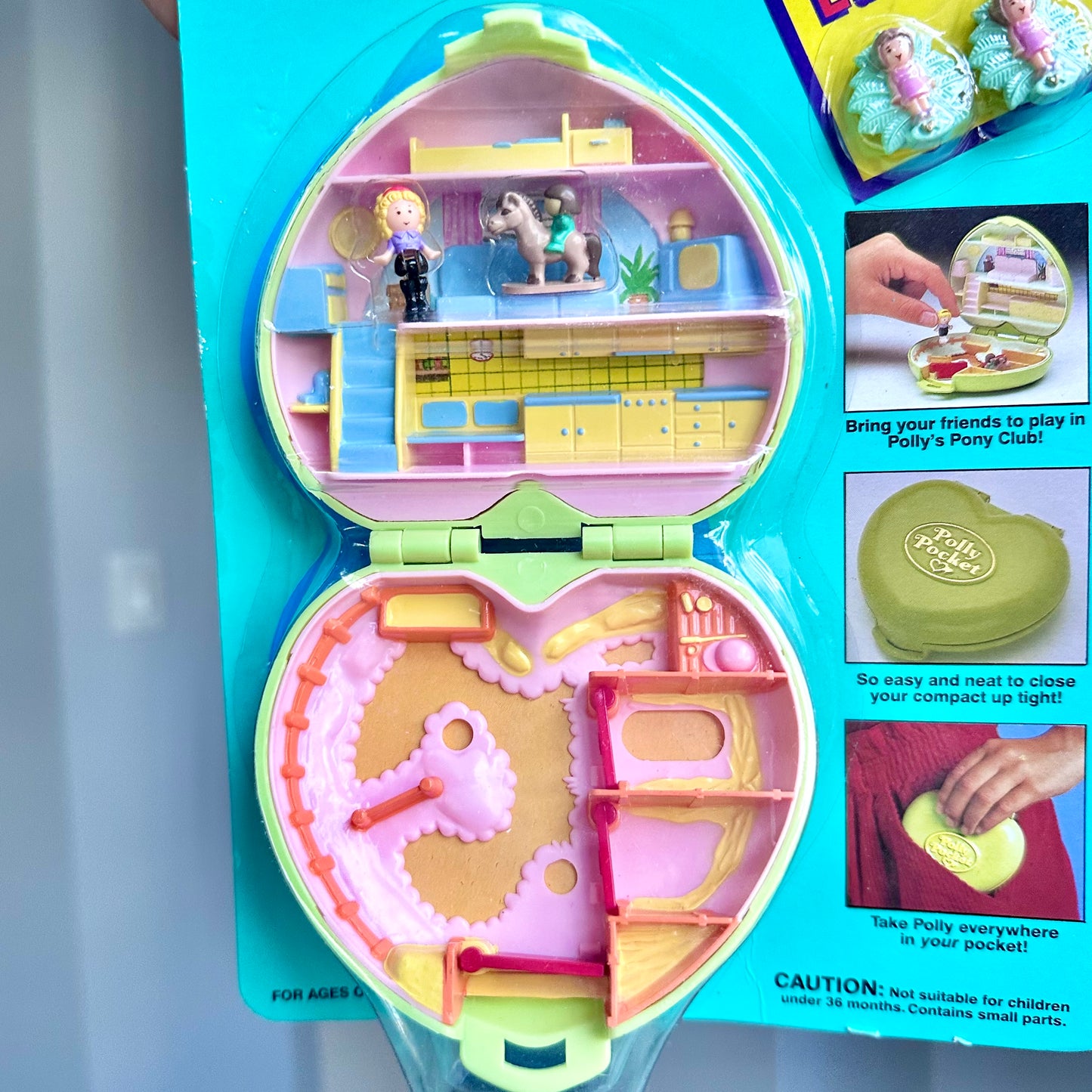 1989 Polly Pocket Pony Club Sealed with Bonus Earrings!