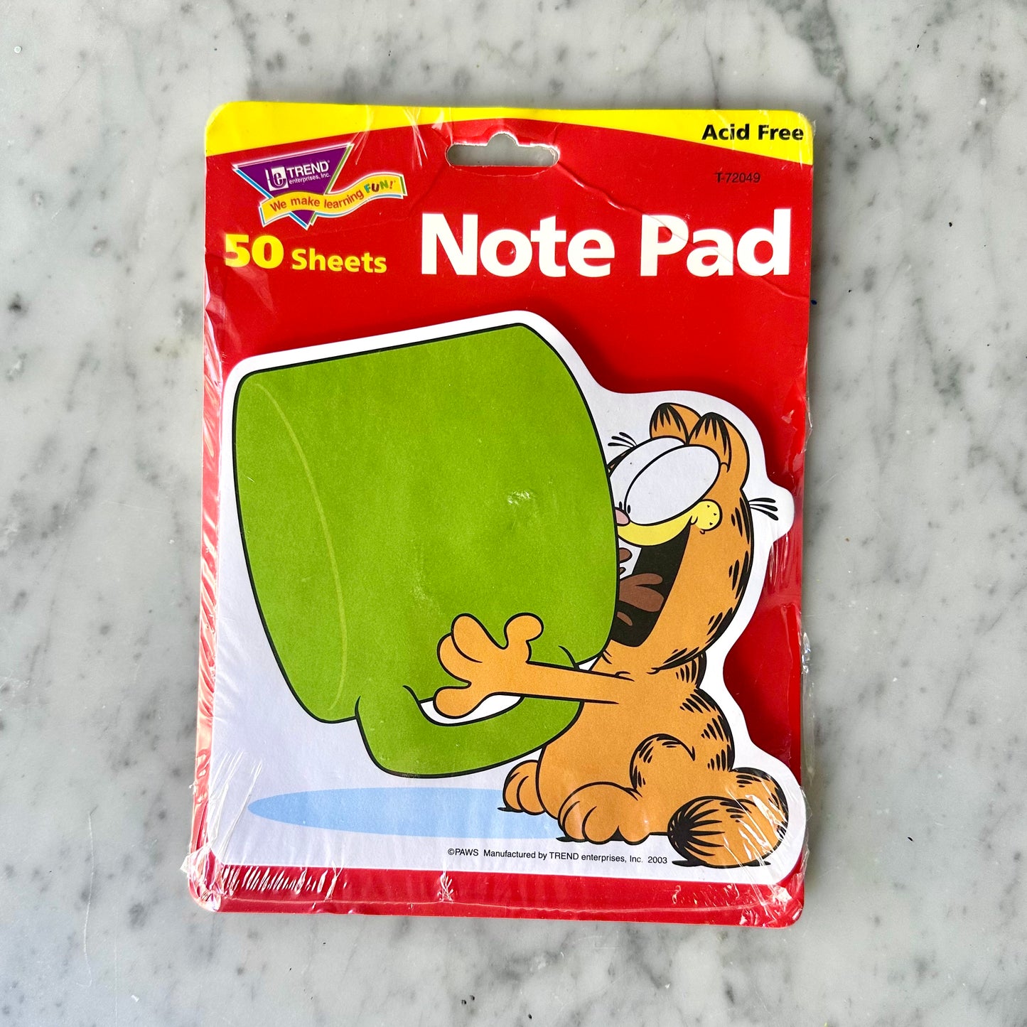 2003 Garfield Note Pad