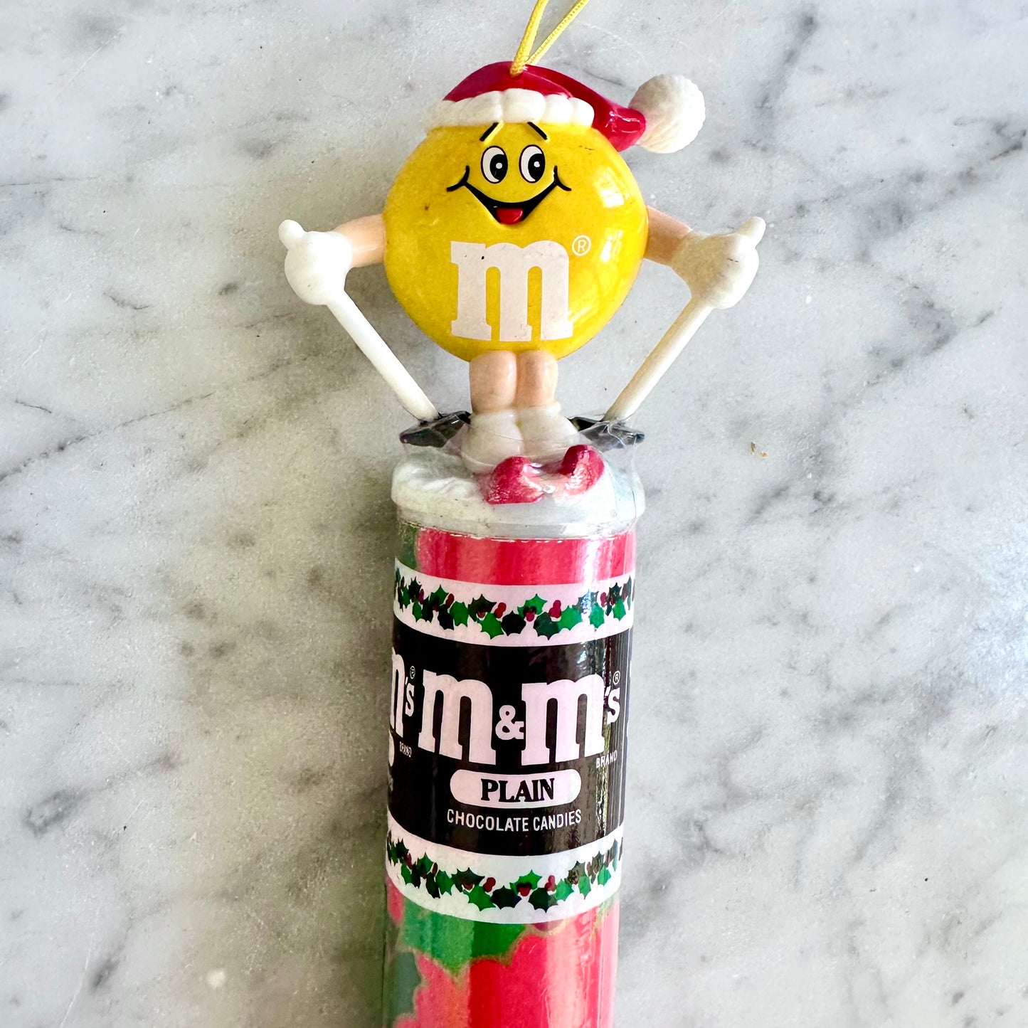 1991 Holiday M&M Candy Tube