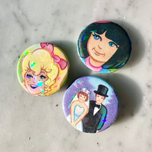 90’s Polly Pocket Children’s Book Button Set