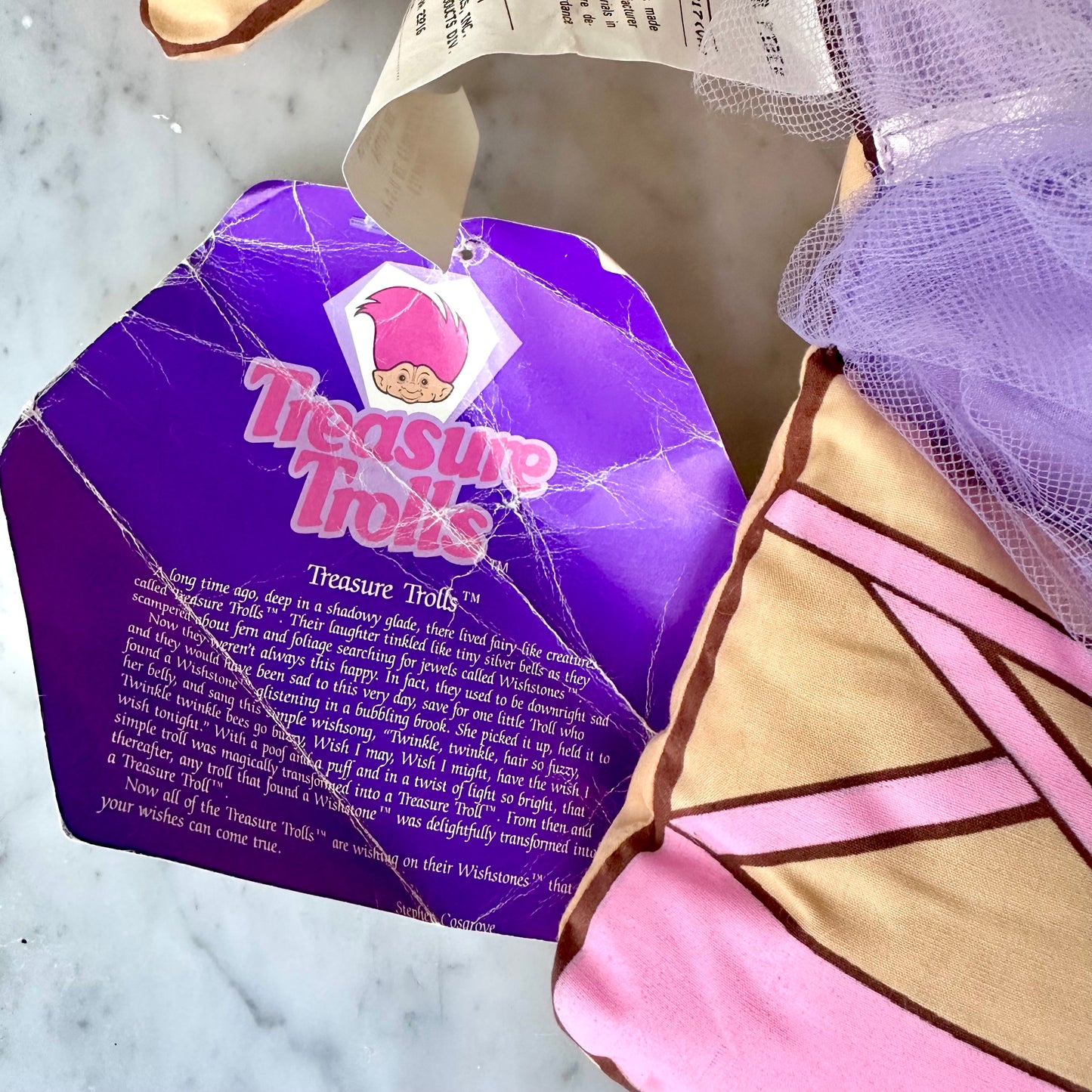 1992 Ballerina Treasure Troll Pillow