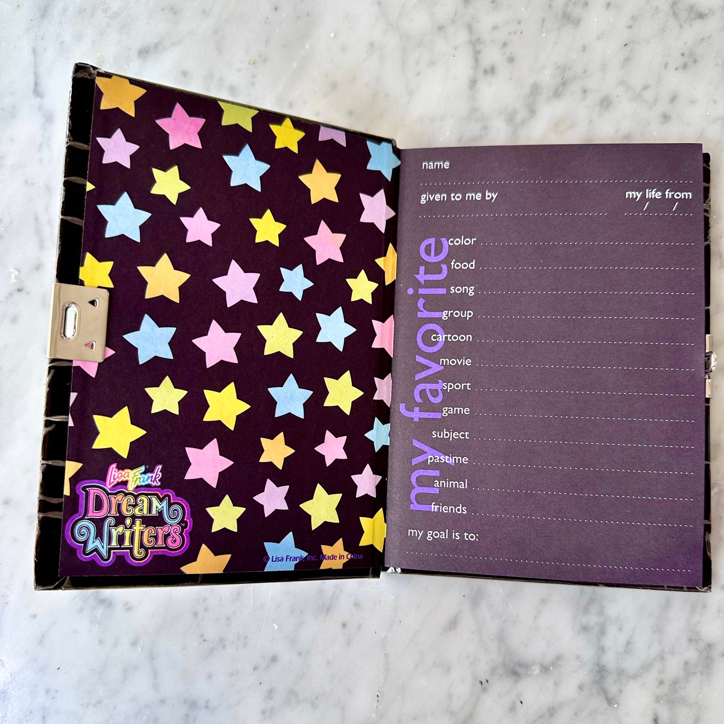 90’s Lisa Frank Dream Writers Diary