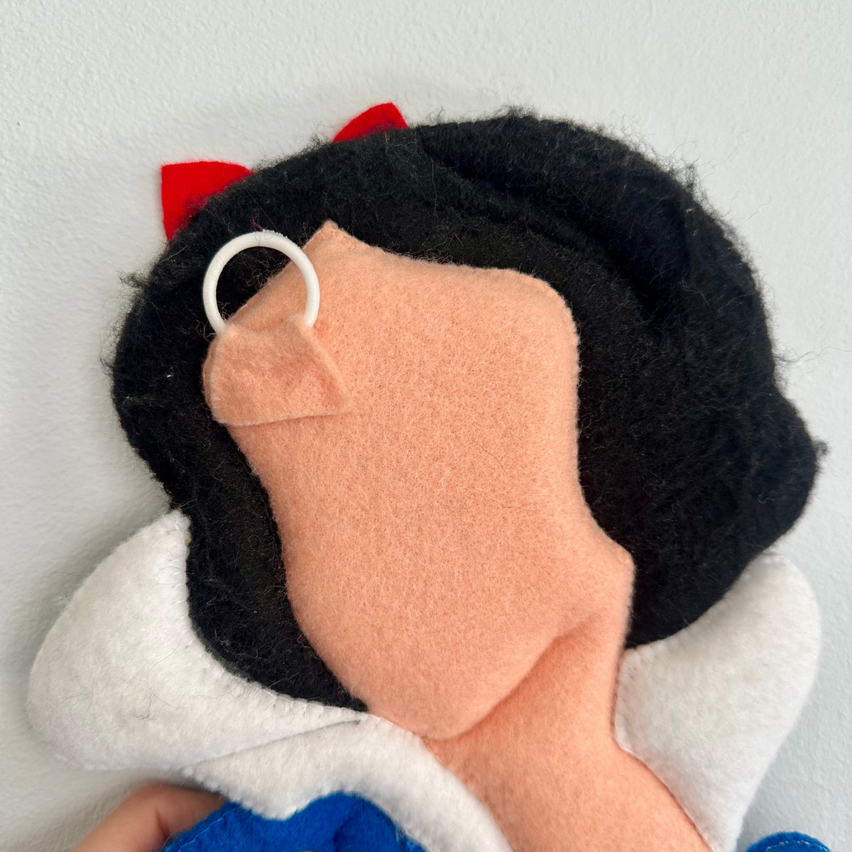 Vintage Snow White Felt Wall Hanging