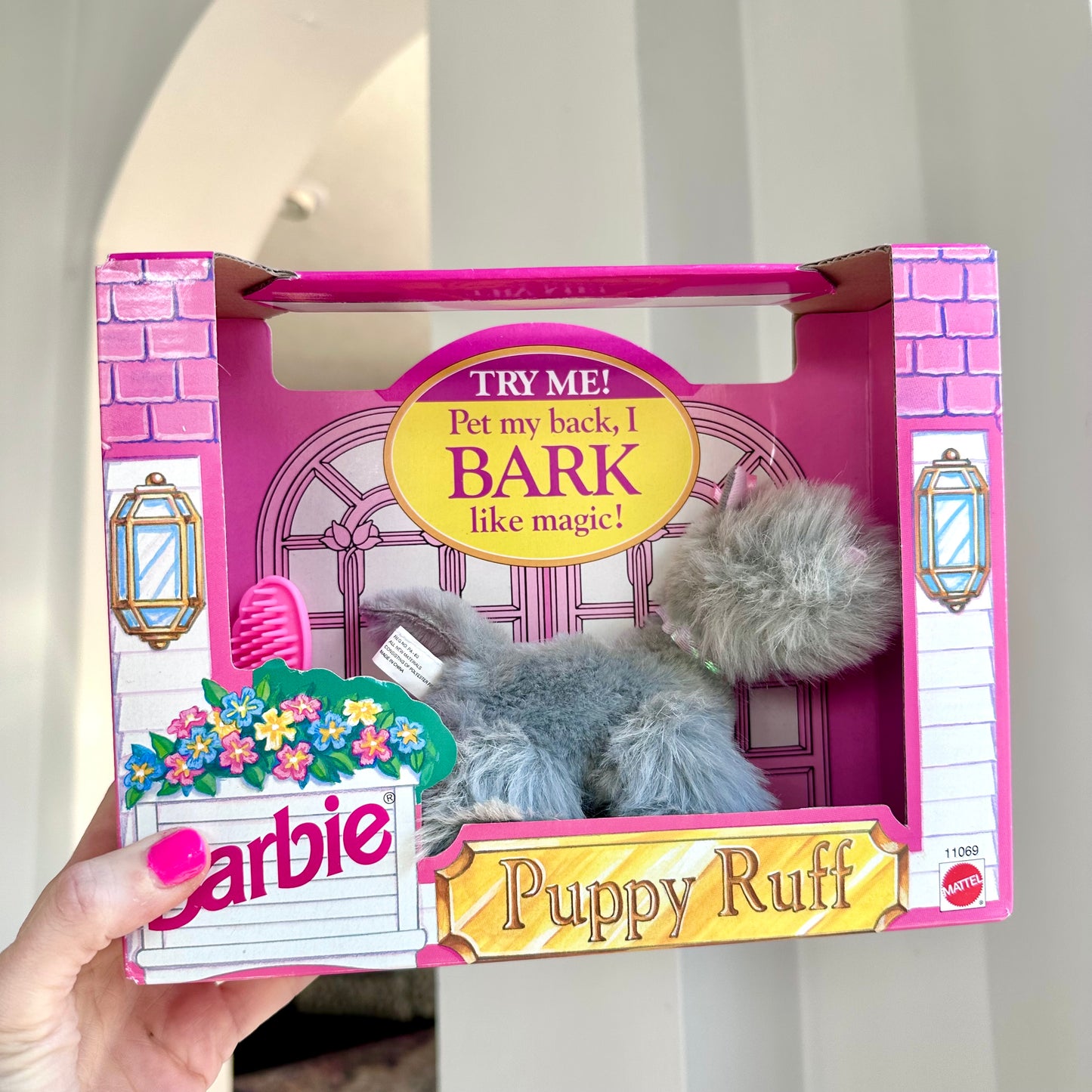1993 Barbie Puppy Ruff Barking Plush Toy