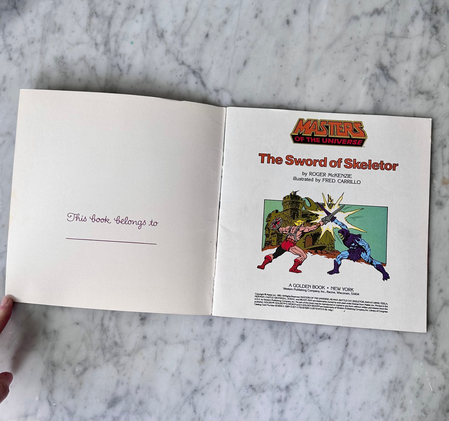 1983 Masters of the Universe The Sword of Skeletor Book