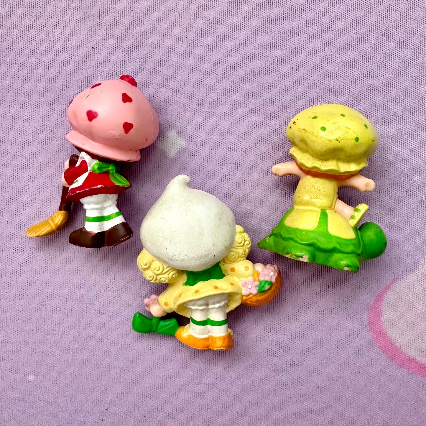 1981 Strawberry Shortcake Set of Three Figures