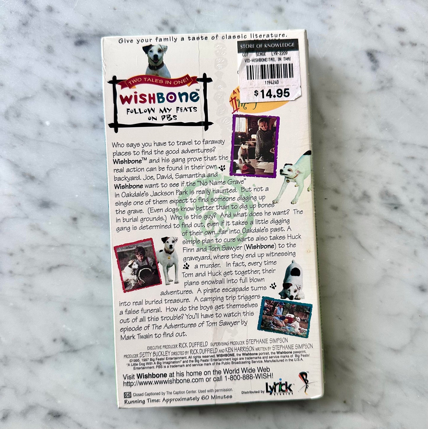 1997 Wishbone “A Tail In Twain” VHS Sealed with Bookmark