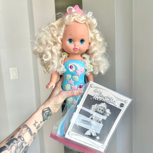 1991 Mattel Lil Miss Singing Mermaid Doll *Working