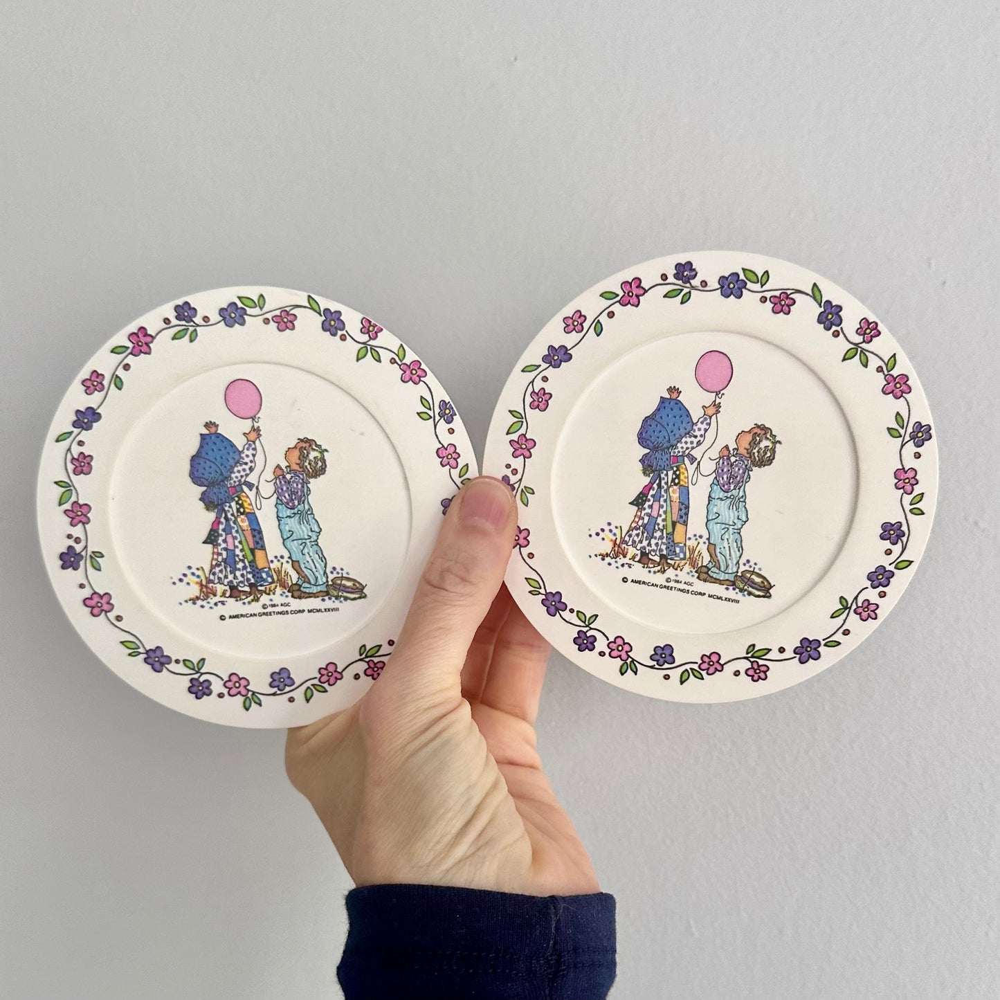 1984 Holly Hobbie Plate Set