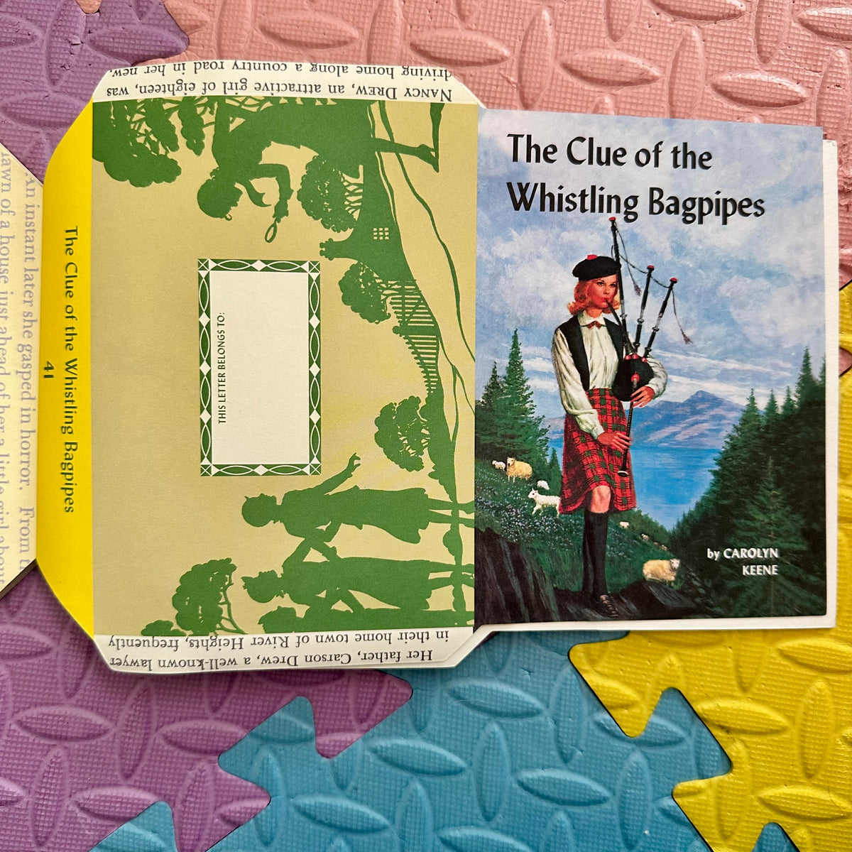 Vintage Nancy Drew Fold and Mail Stationery Pad