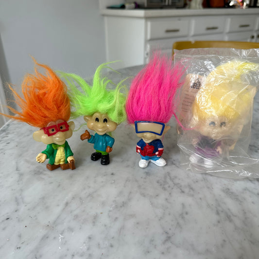 1993 BK Glow In the Dark Troll Dolls -Complete Set