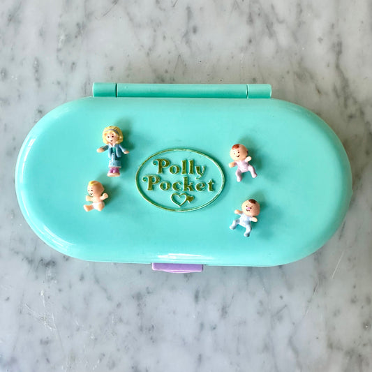 1992 Polly Pocket Babysitting Stamper Set