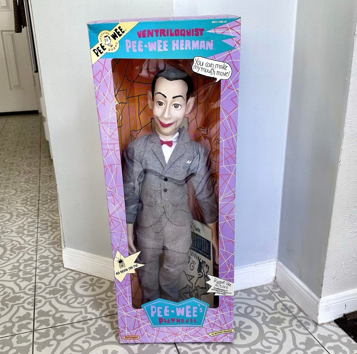 1989 Pee Wee Herman Ventriloquist Doll