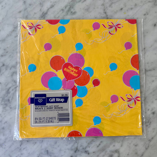 90’s Happy Birthday Gift Wrap