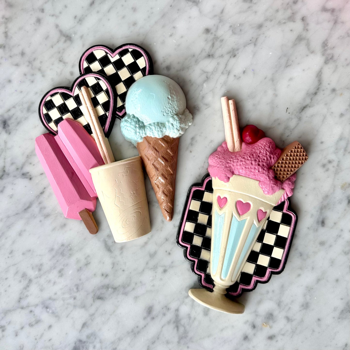 Vintage Burwood 50’s Diner Wall Art Set