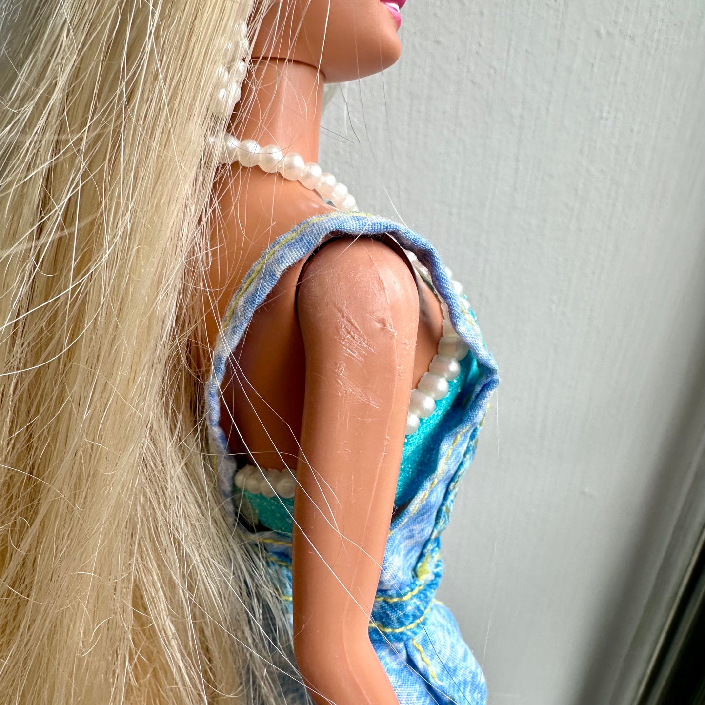 1997 Pearl Beach Barbie with Americana Overalls