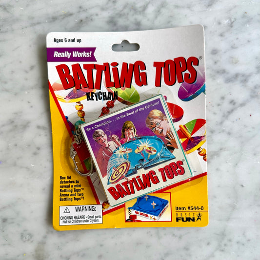 2000 Battling Tops Mini Board Game Keychain
