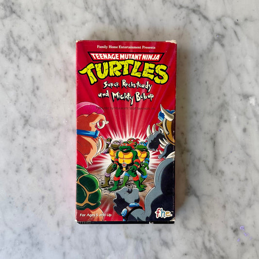 TMNT “Super Rocksteady and Mighty Bebop” VHS