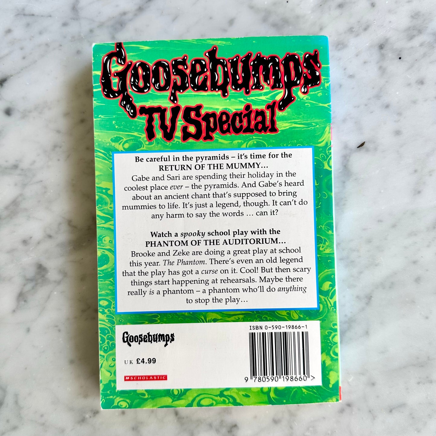 1997 UK Goosebumps “TV Special” Book
