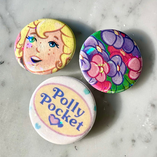 90’s Polly Pocket Children’s Book Button Set