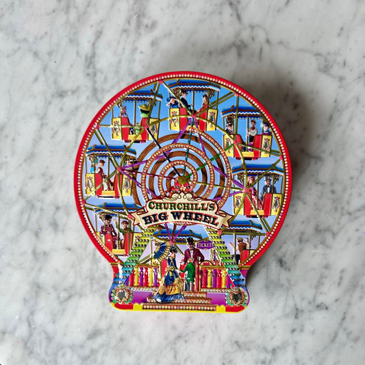 Vintage Churchill’s Big Wheel Ferris Wheel Collectible Tin