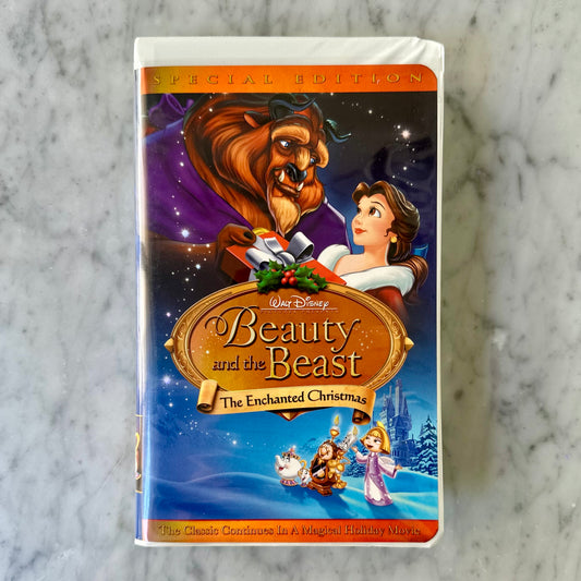 1997 Beauty and the Beast and the Enchanted Christmas VHS