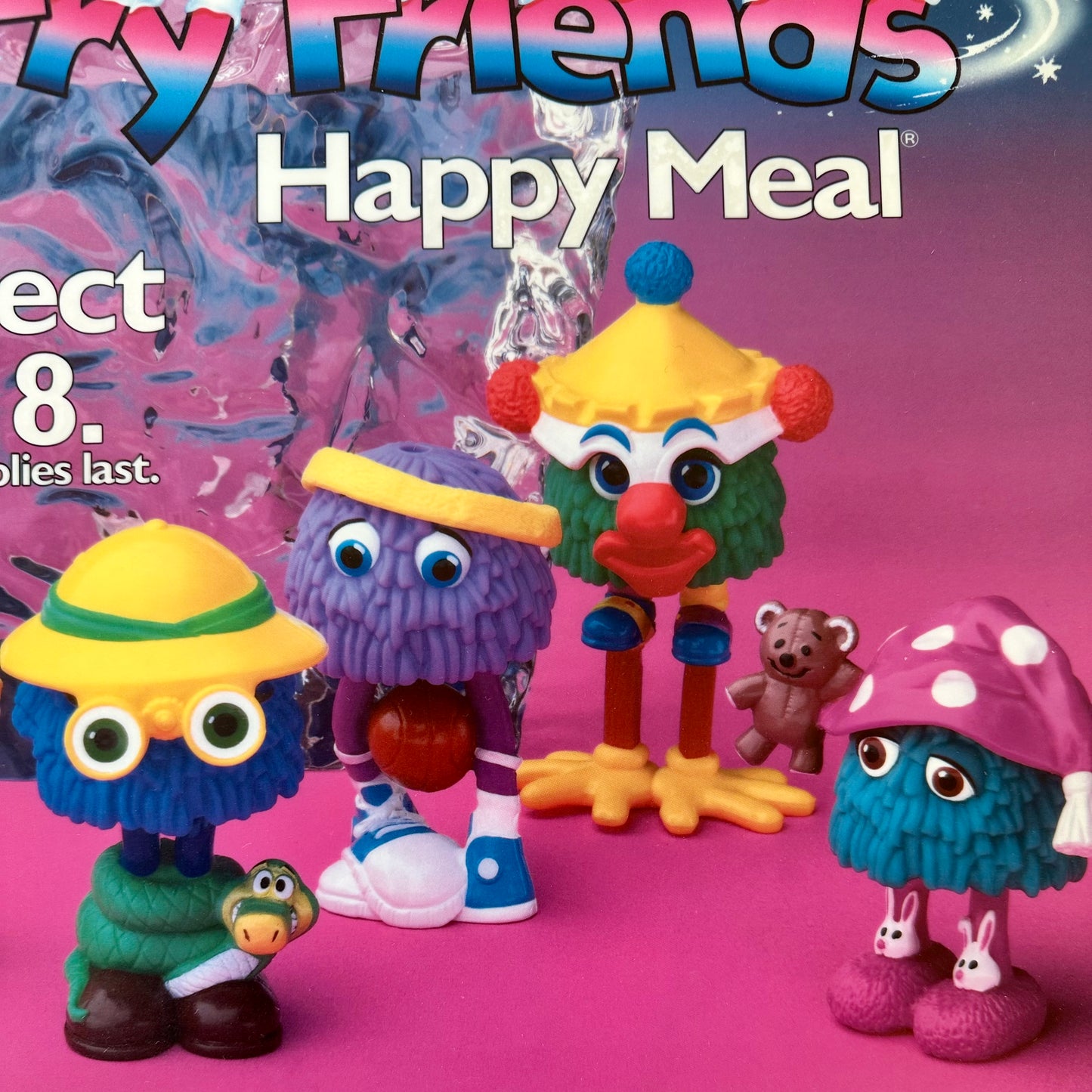 1989 McDonald’s Funny Fry Friends Happy Meal Translite Sign