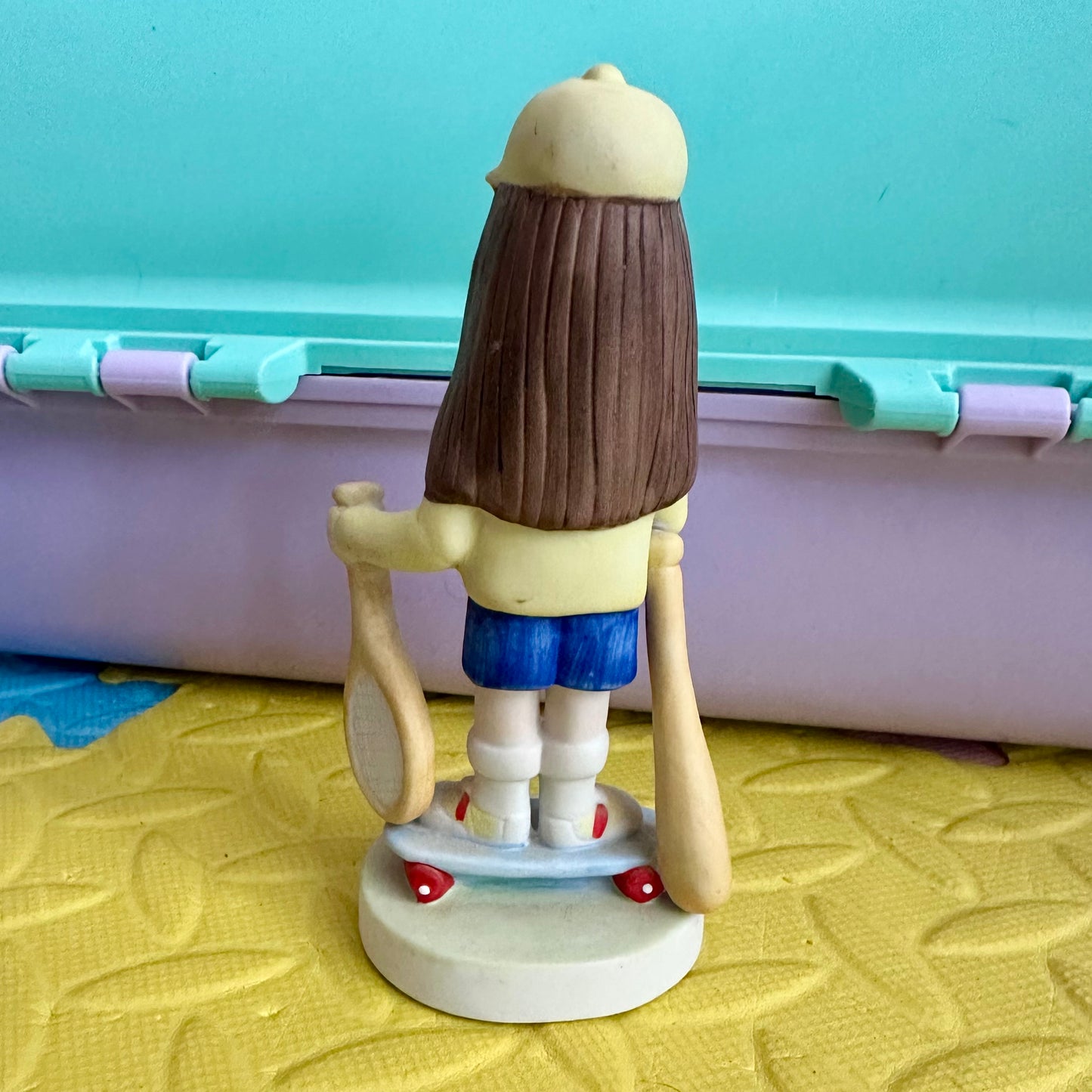 1982 Cathy Comic “I Challenge Anyone to Anything” Ceramic Figurine