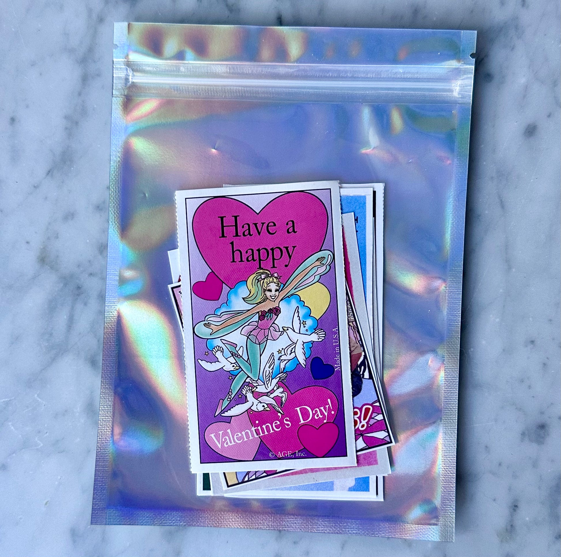 holographic valentines cards Vintage 80’s, 90’s, & y2k Valentine’s Card Mixed Pack