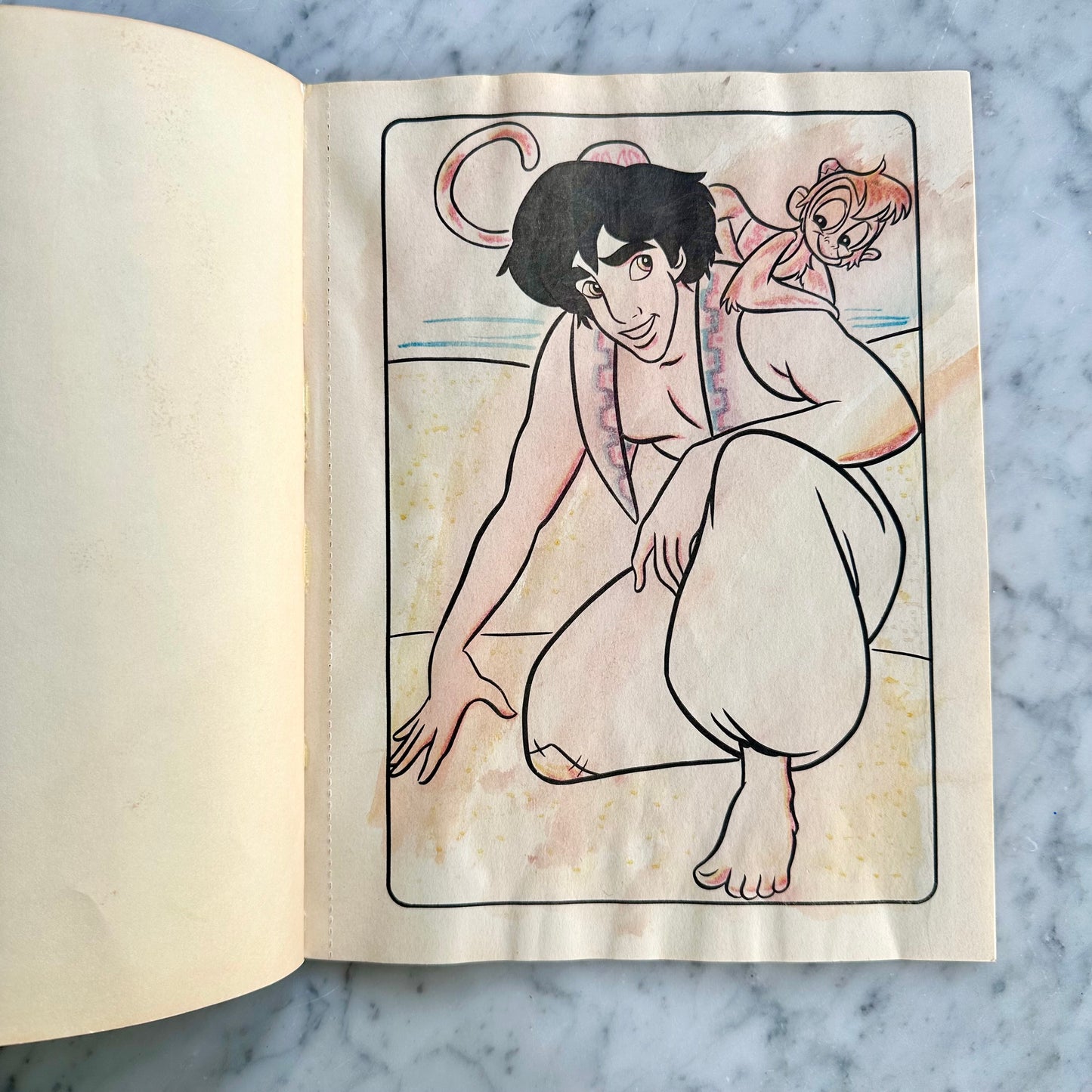 90’s Aladdin Paint With Water Book