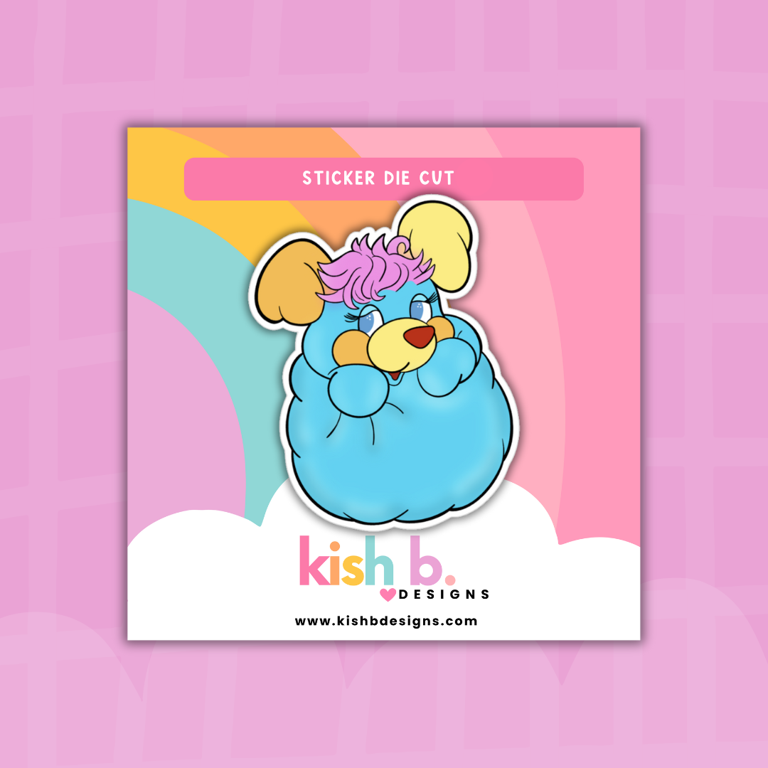 80's Popples Plushie| Sticker Die Cut(s)