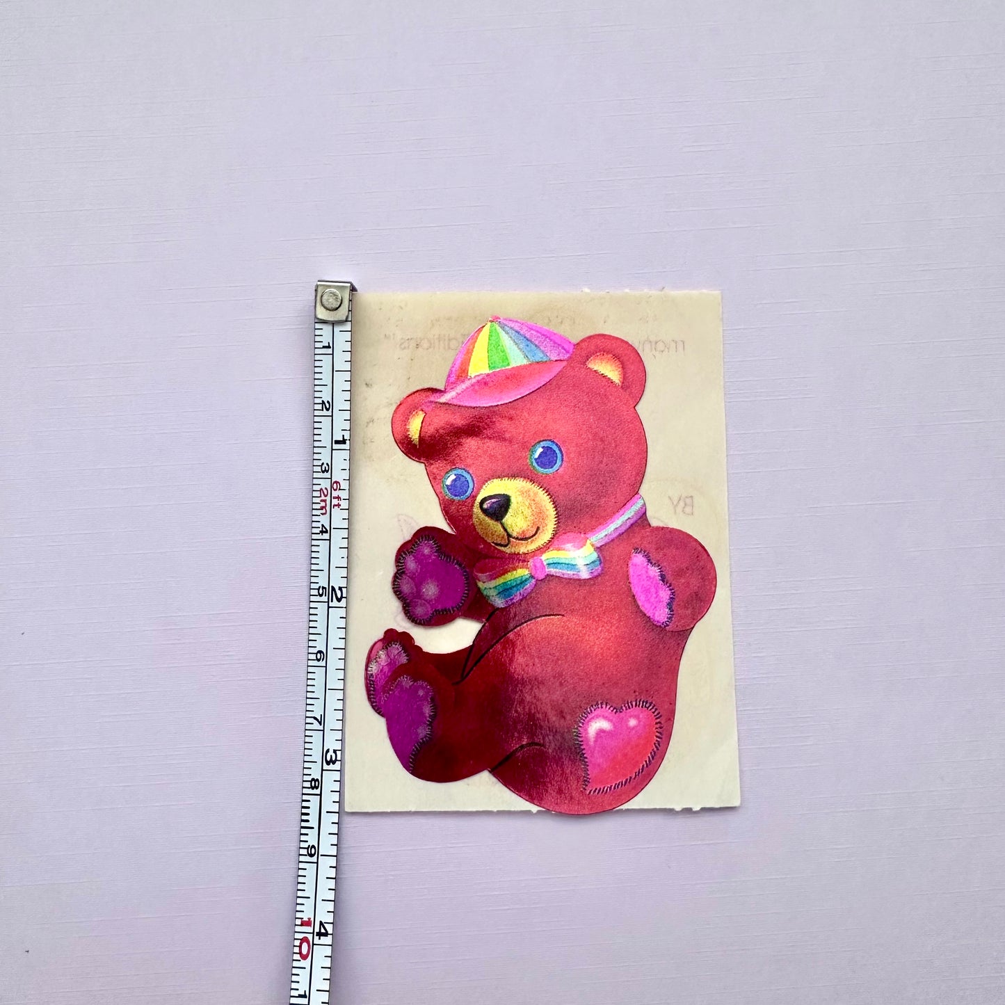 1982 Lisa Frank Teddy Bear Sticker