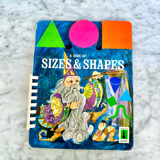 1966 “A Book of Sizes and Shapes” Board Book by Jerry Pinkey