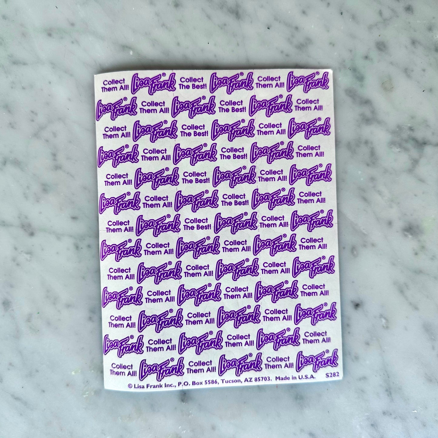 Lisa Frank Butterfly & Rainbow Sticker Sheet