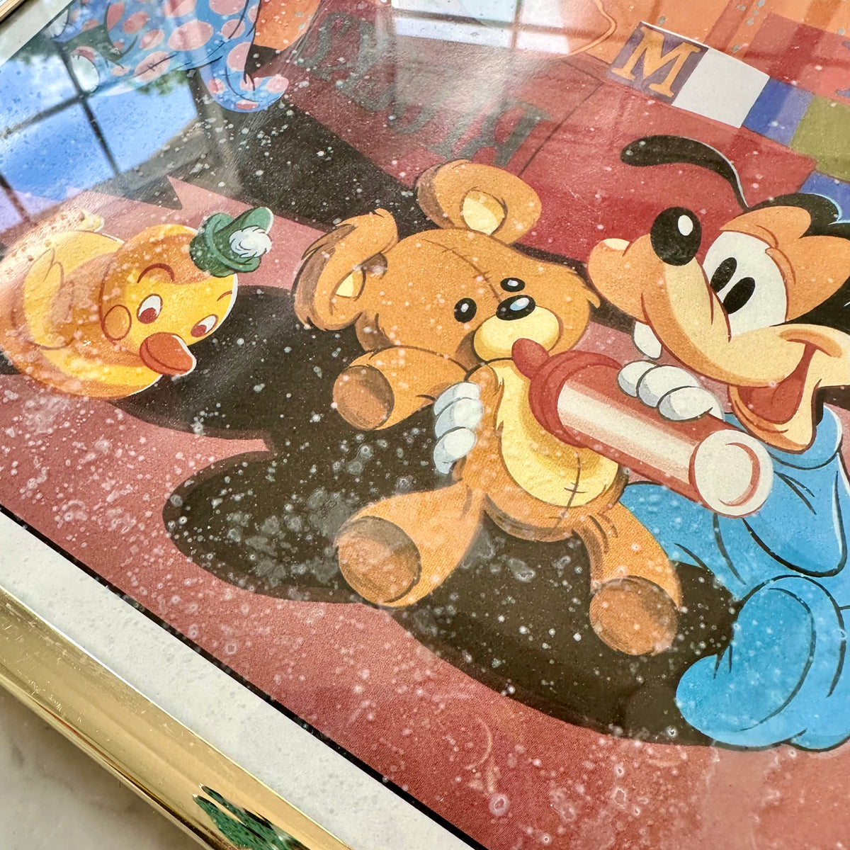 80’s Framed Disney Babies “Play Room” Print