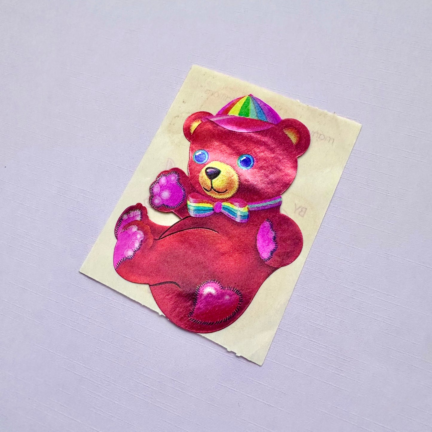 1982 Lisa Frank Teddy Bear Sticker