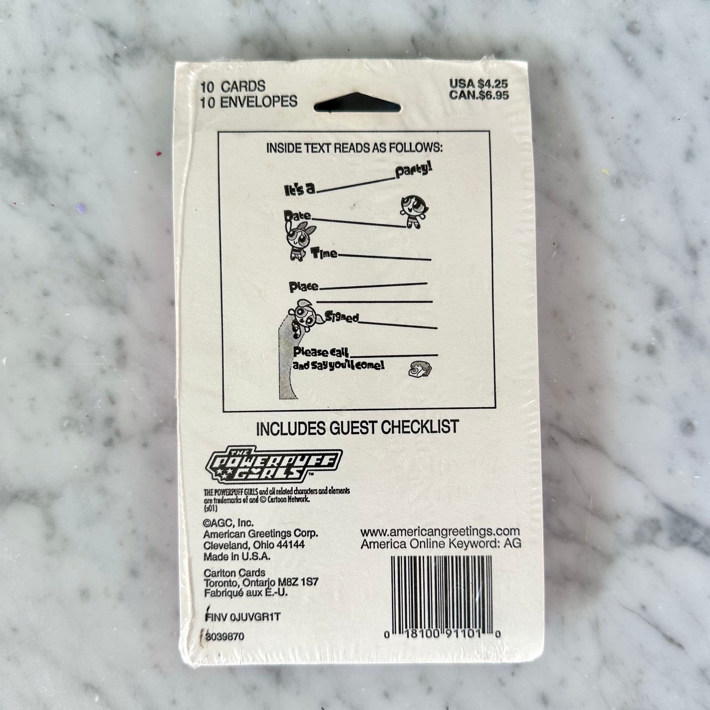 Vintage Powerpuff Girls Party Invitations