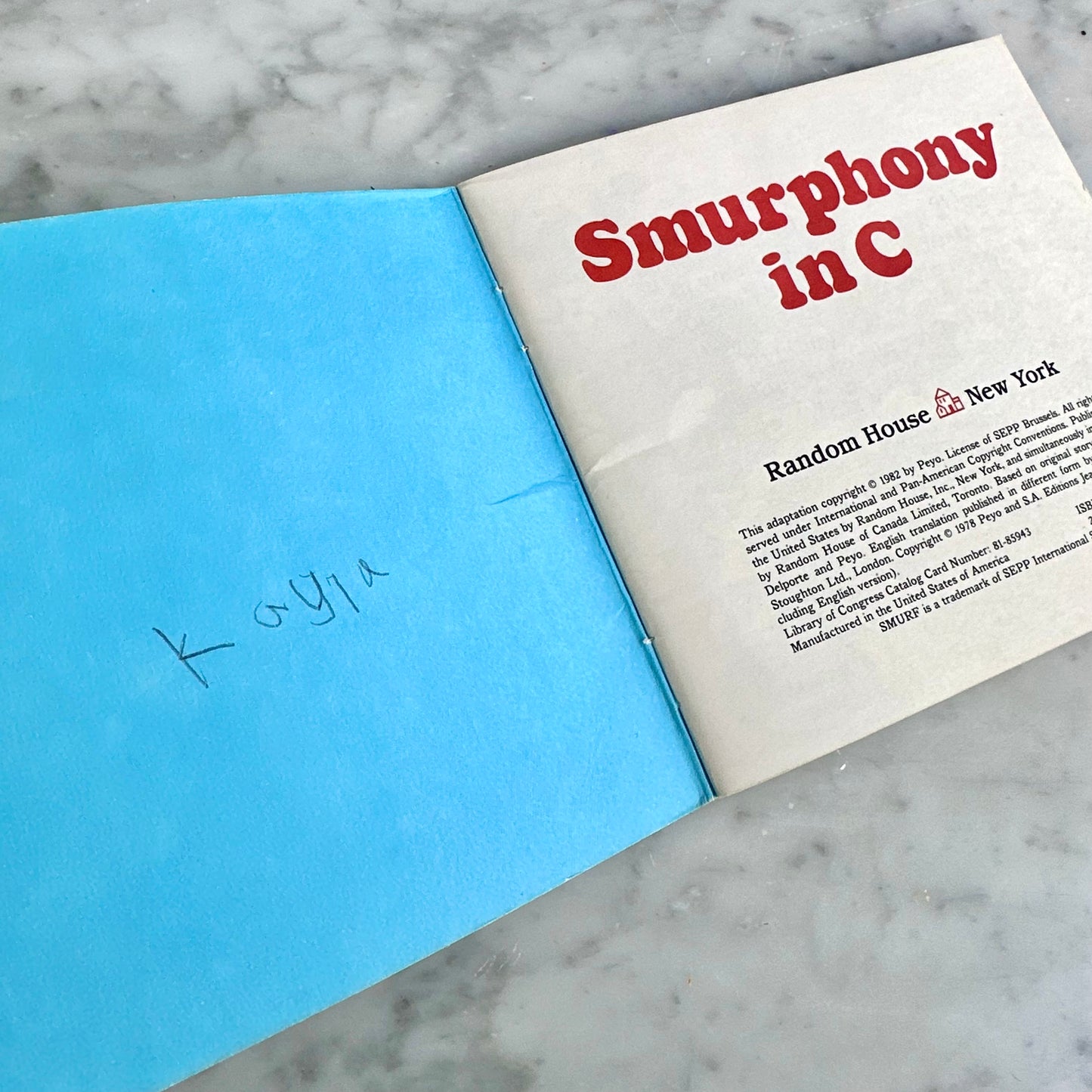 1982 Smurphony in C Book