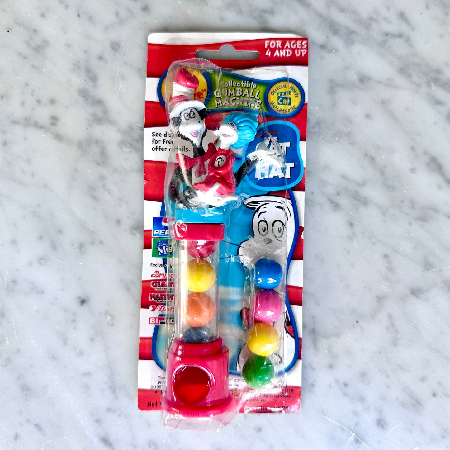 Vintage Cat In The Hat Gumball Machine