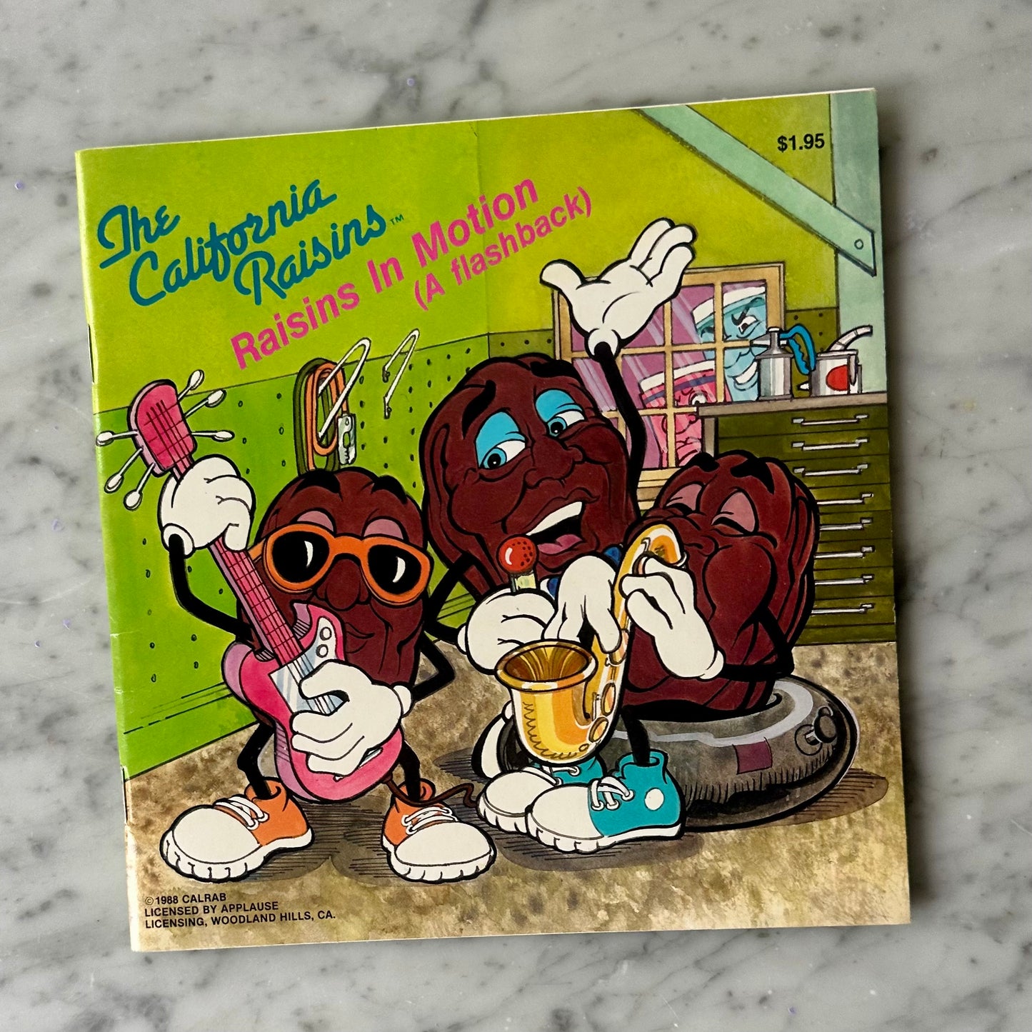 The California Raisins “Raisins In Motion” Book