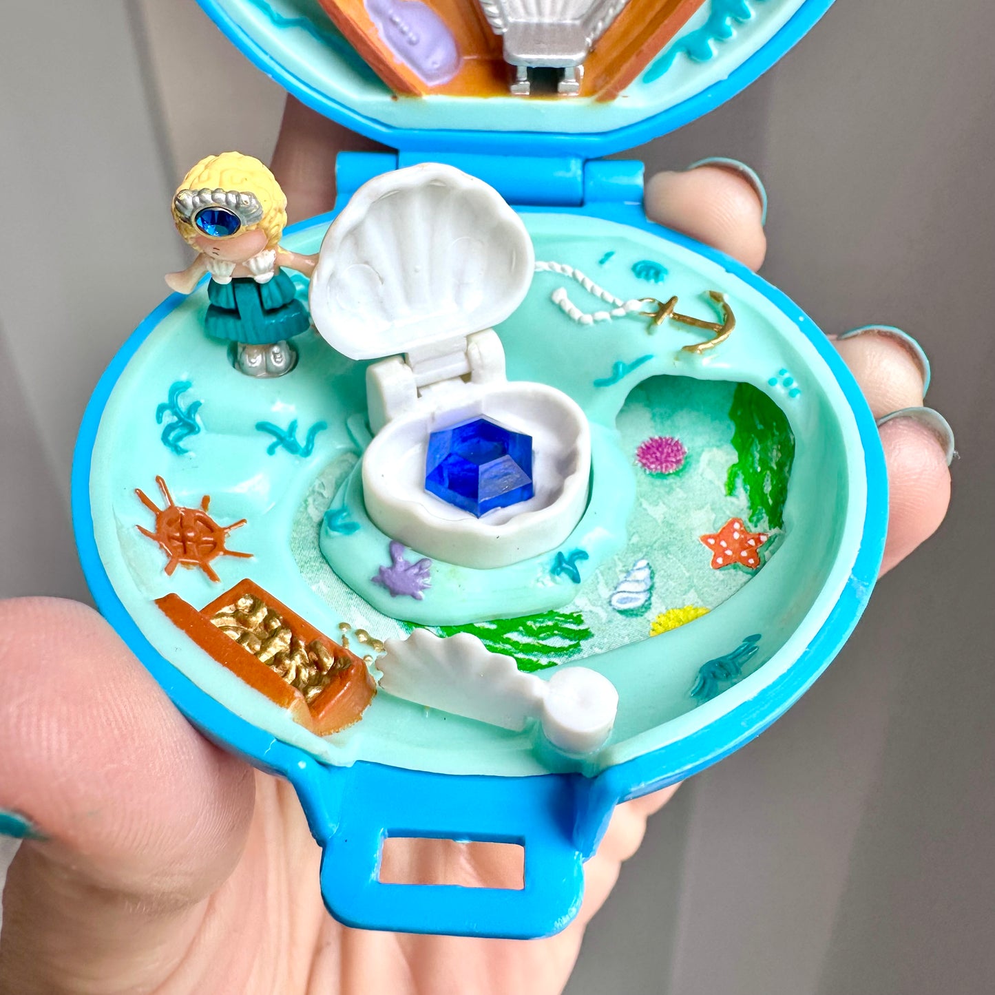 1992 Vintage Polly Pocket Jeweled Sea