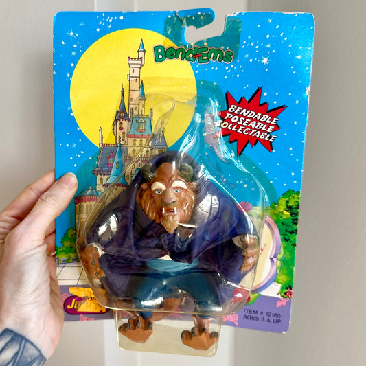 1992 Justoys Bendems Disney's Beauty And The Beast "Beast" Figure