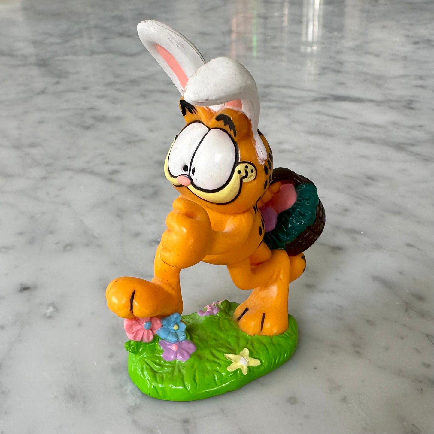 Vintage Garfield Easter Bunny Figure