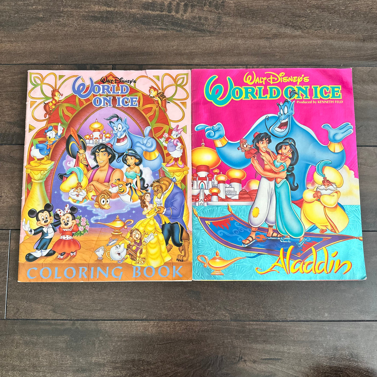 90’s Aladdin Disney on Ice Books