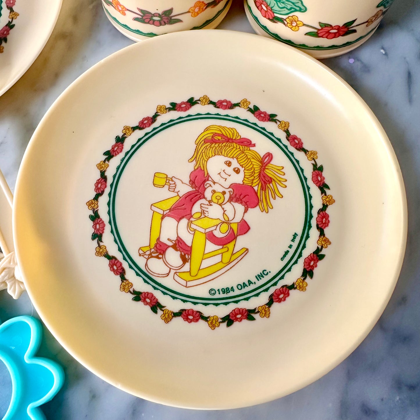 1984 Cabbage Patch Kids Dish Set