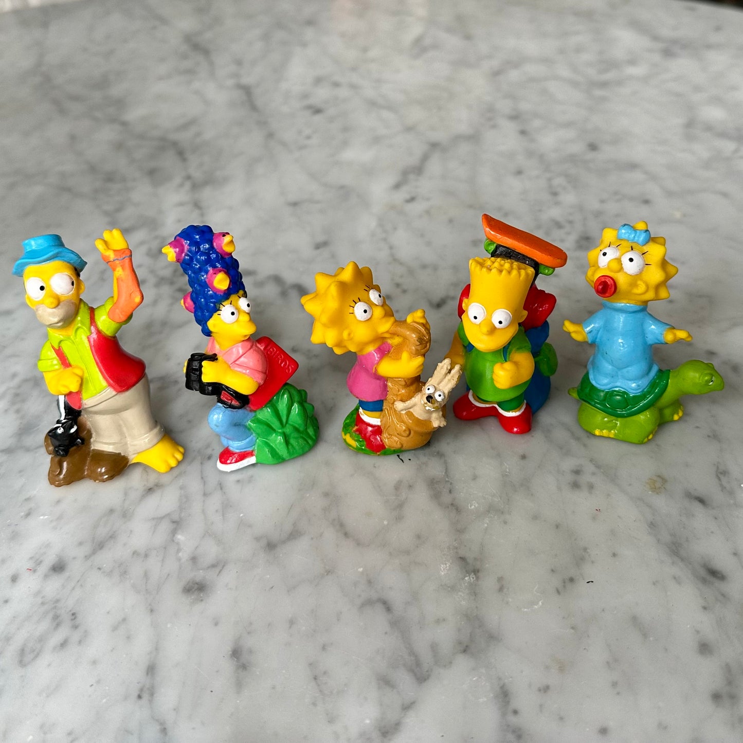 1990 The Simpsons Burger King Toys-Set of 5