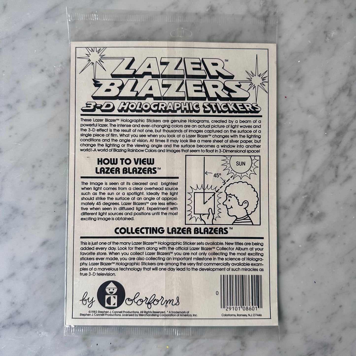 80’s The A-Team Lazer Blazers 3-D Holographic Stickers